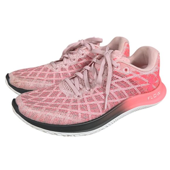 Under Armour Pink Flow Velocity Wind 2 Running‎ Shoes Size 7.5 - Picture 8 of 11